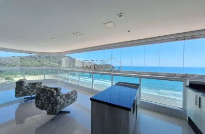 Lindo apartamento alto padrão frente mar no canto do forte, praia grande/sp