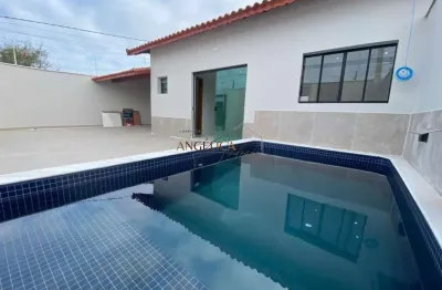 Casas novas com piscina e 3 dormitórios, no balneário itaguai - mongaguá/sp