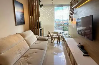 Apartamento em praia de itaparica com 2 quartos/ 1 suíte- vila velha-es