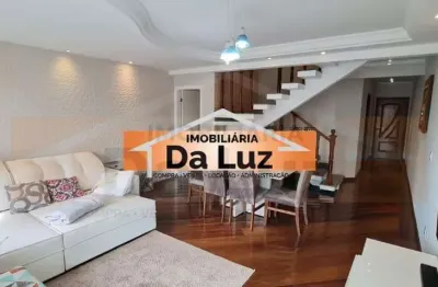 Compre cobertura triplex - 3 suites - 1 master - 180m² - bairro santa maria - santo andré