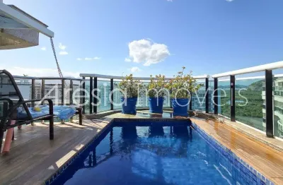 Cobertura com 3 suítes à venda, 262 m² por r$ 3.100.000 - península - rio de janeiro/rj