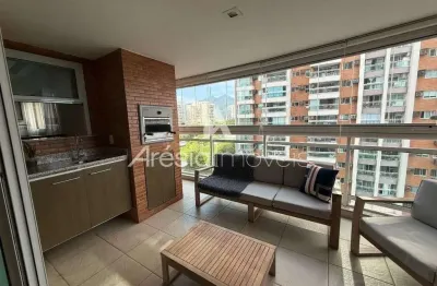 Apartamento com 2 quartos, 1 suíte para alugar, 100 m² por r$ 9.450/mês - península - rio de janeiro/rj