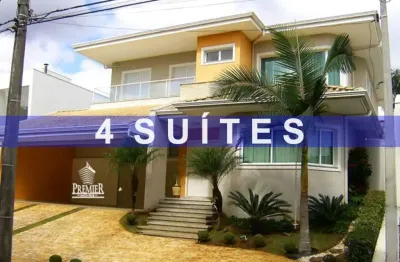 Casa no condomínio terras de são carlos (4 suítes) com closet e sacada em jundiaí sp