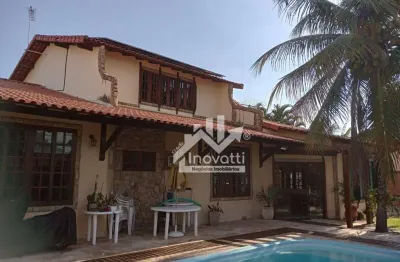 Casa com 4 dormitórios à venda, 496 m² por r$ 1.100.000,00 - itapeba - maricá/rj