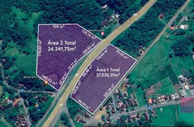 Terreno à venda na rodovia br-101, --, rio bonito (pirabeiraba), joinville por r$ 2.150.000
