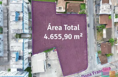 Terreno comercial para alugar na rua dona francisca, --, santo antônio, joinville por r$ 33.000