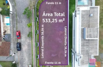 Terreno à venda na rua emílio germano riesenberg, --, glória, joinville por r$ 950.000