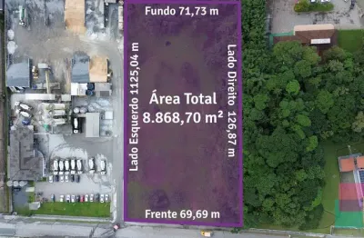 Terreno comercial à venda na augusto bruno nielson, --, zona industrial, joinville por r$ 7.500.000