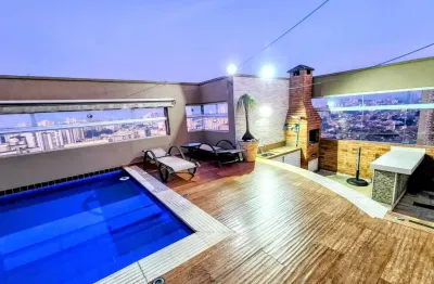 Maravilhosa cobertura no bairro santa paula, um dos mais nobres de são caetano do sul/sp!  esse apartamento duplex conta com 4 suítes com banheiro pri