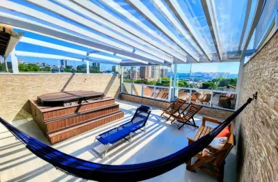 Linda cobertura de 128m² com jacuzzi à venda, no bairro valparaíso em santo andré/sp!  próximo a faculdade fundação!
