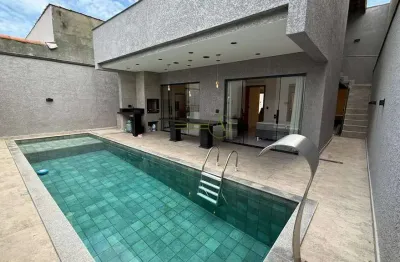 Casa térrea com 2 churrasqueiras mezanino com forno fogão a lenha piscina