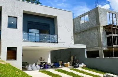 Casa em condomínio fechado com 3 quartos à venda na das bromélias, 548, chácara roselândia, cotia por r$ 1.200.000