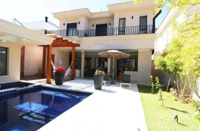 Casa em condomínio fechado com 4 quartos à venda na alameda do porto, 234, alphaville, barueri por r$ 6.800.000