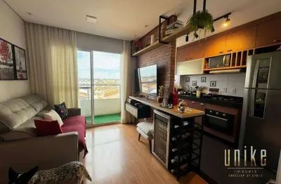 Apartamento com 2 dormitórios à venda, 45 m² por r$ 395.000 - condomínio campo di roma no jardim sul - são josé dos campos/sp
