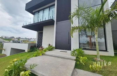 Sobrado moderno com 4 suítes no cond mônaco - 321m2 de ac e 545m2 de at
