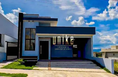 Casa térrea - condomínio malibu - caçapava - 3 dormitórios - escritório - área gourmet - 128m²