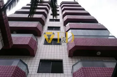 Apartamento à venda em praia grande, caiçara, com 1 quarto, com 51 m²