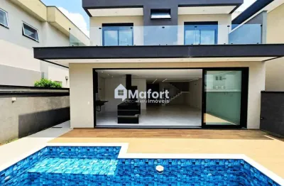 Linda casa a venda no cond. mosaico essence: 4 suítes, área gourmet, piscina, 4 vagas