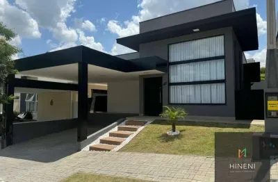 Casa nova terrea semi mobiliada condomínio fechado atibaia 03 suites