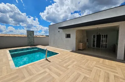 Casa terrea mobiliada terras de atibaia1 03 dorms piscina nova