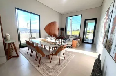 Casa térrea de alto padrão em condominio fechado em atibaia 03 suites