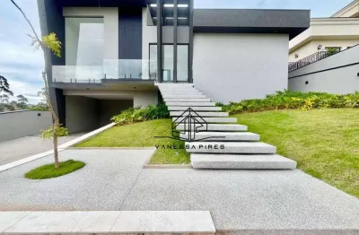 Casa terrea imponente com 3 suites no condominio shambala em atibaia