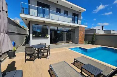 Sobrado novo imponente mobiliado condominio fechado atibaia