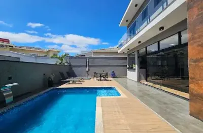 Sobrado novo imponente mobiliado condominio fechado atibaia