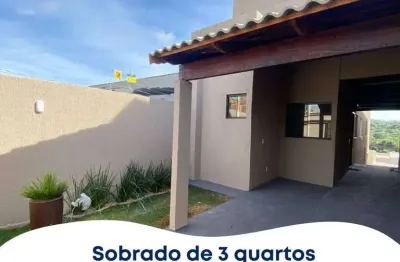 Sobrado 3 quartos, sendo um suíte no parque dos buritis - senador canedo