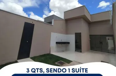 Casa 3 quartos sendo uma suíte loc no res. Hebrom senador canedo/go