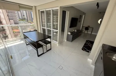 Semi-mobiliado, com varanda gourmet - próx. ao shop. anália franco - moderno e arrojado