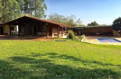 Chácara city para venda em agudos, 3 quartos sendo 1 suíte, 2 calas, piscina e pomar formado