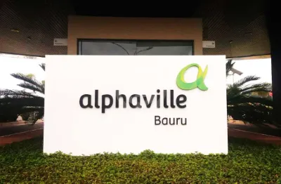 Terreno para venda no condomínio alphaville em bauru