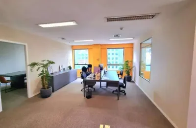 West gate - sala comercial mobiliada com 88m², 2 vagas, copa, ar condicionado e