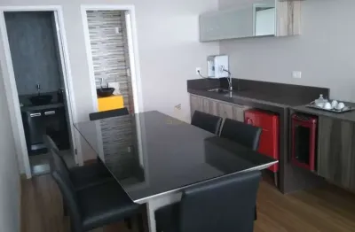 Alpha square office - sala comercial mobiliada com 46m², adega, 1 banheiro, 1 va