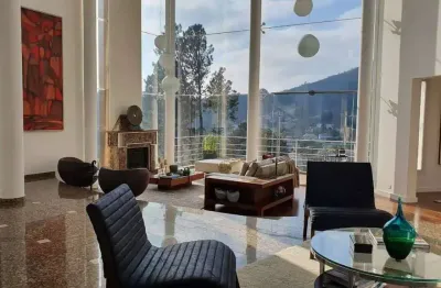 Alphaville 10 - casa com 740m², 5 suítes, 3 vagas, espaço gourmet, mobiliada e d