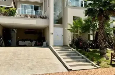 Gênesis i - casa com 370m², 4 suítes, 4 vagas, varanda e closet em santana de pa