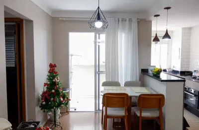 Apartamento a venda no Novo Osasco com 2 dormitórios, varanda e churrasqueira com móveis planejados