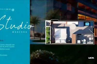 Studio à venda na praia dos milionários, ilhéus – 20m², 1 dorm, r$179.900