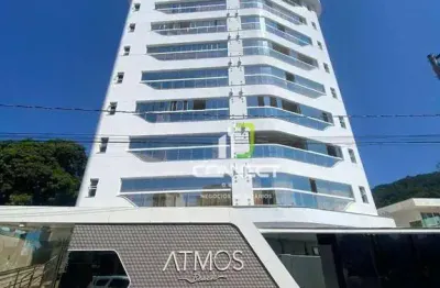 Apartamento na praia com 2 suítes  à venda, 77 m² por r$ 1.350.000 - cabeçudas - itajaí/sc