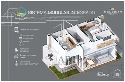 Mondrian smart house viva perto do aeroporto com 3 suítes e segurança