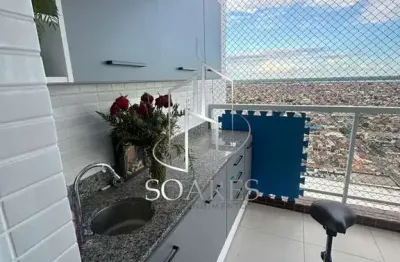 Oportunidade no marco: apto mobiliado no ed. montfort com sacada gourmet e andar alto