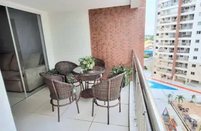 Apartamento mobiliado 3 quartos com suíte e sacada – torre livorno