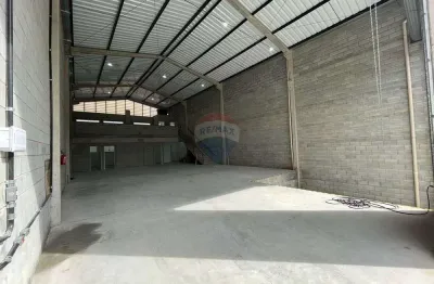 Galpão novo de 320m²  + 55m² mezanino para locação – vila carlina, mauá/sp