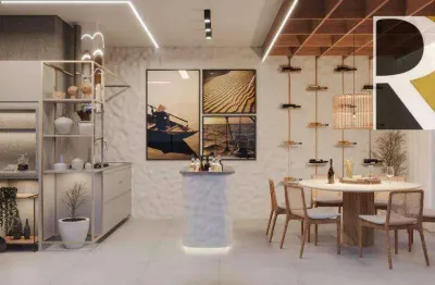Apartamento com 1 ou 2 dormitórios à venda, 25, 38, 53 m² por r$ 204.000 - intermares - cabedelo/pb