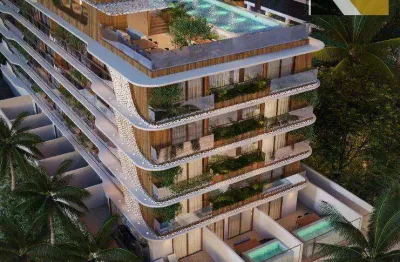 Apartamento flat beira mar com 1 dormitório à venda, 18 m² a partir de r$ 416.000 - bessa - joão pessoa/pb