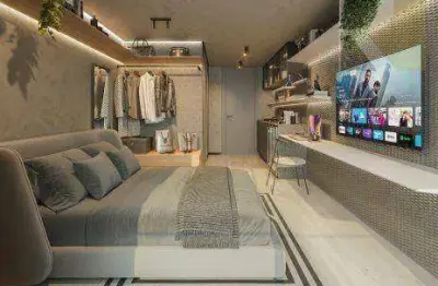 Flat com 1 dormitório à venda, 21 m² por r$ 300.000,00 - manaíra - joão pessoa/pb