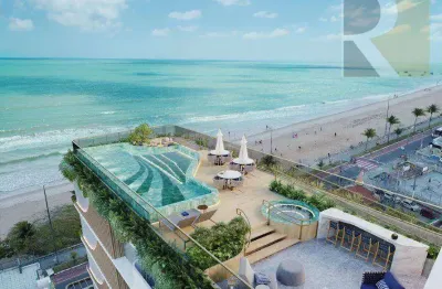Flat beira mar com 1 dormitório à venda, 22 m² por r$ 520.000 - manaíra - joão pessoa/pb