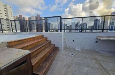 Cobertura com suites para alugar, 200 m² por r$ 6.000/mês - aeroclube - joão pessoa/pb