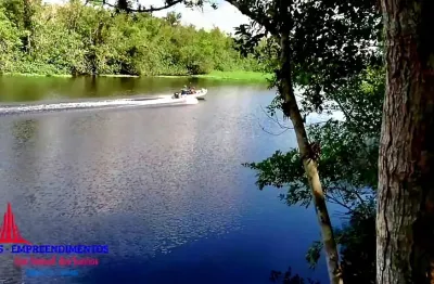 Chacara 22.000m2 com fundos para rio guaraguaçu - praia de leste